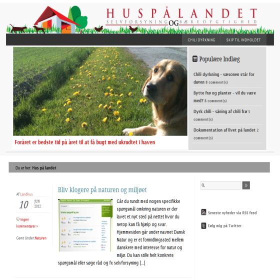Livet på landet - hus og have