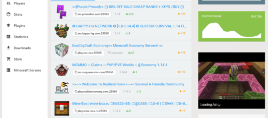 Minecraft Statistik