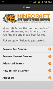 minecraft app screenshot 1